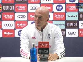 Zinedine Zidane analizó el Betis-Real Madrid en rueda de prensa. Captura/RealMadridTV