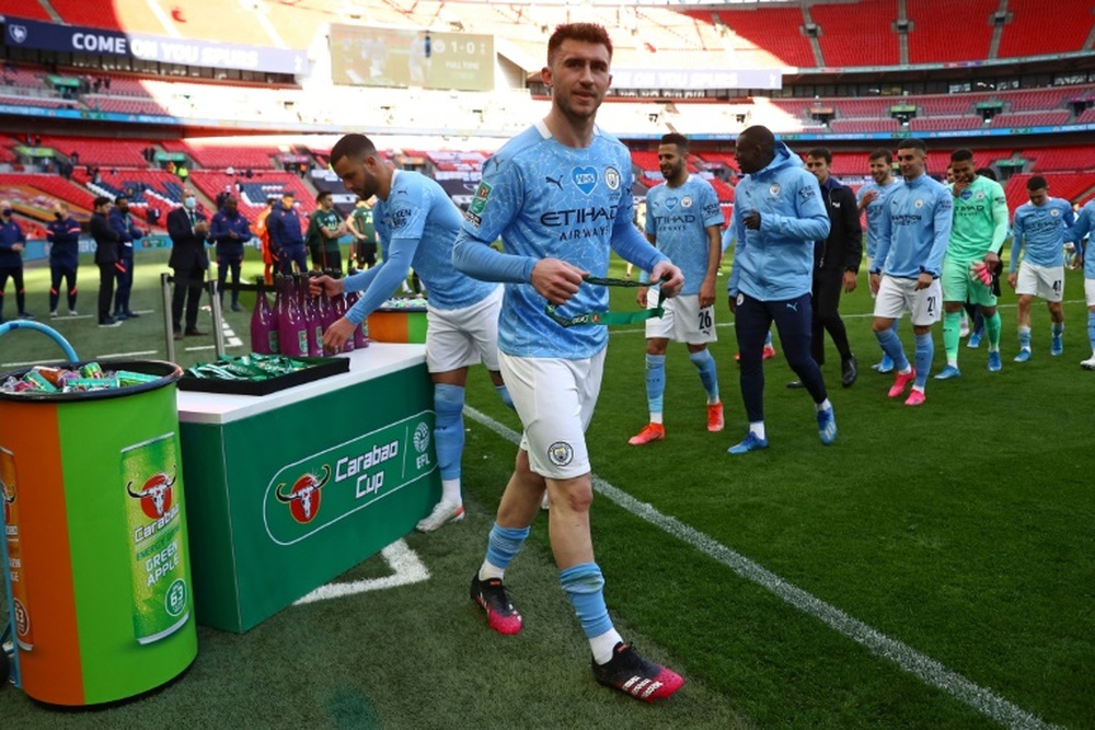 City defender Aymeric Laporte can play for Spain, according to FIFA. AFP