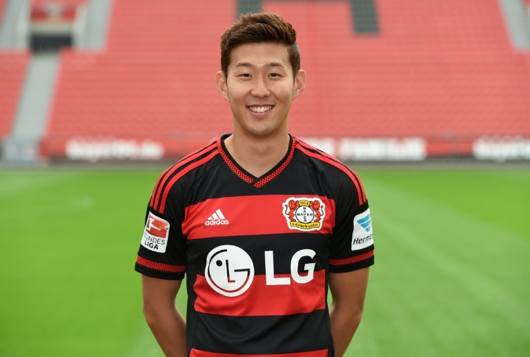 son heung min bayer leverkusen jersey