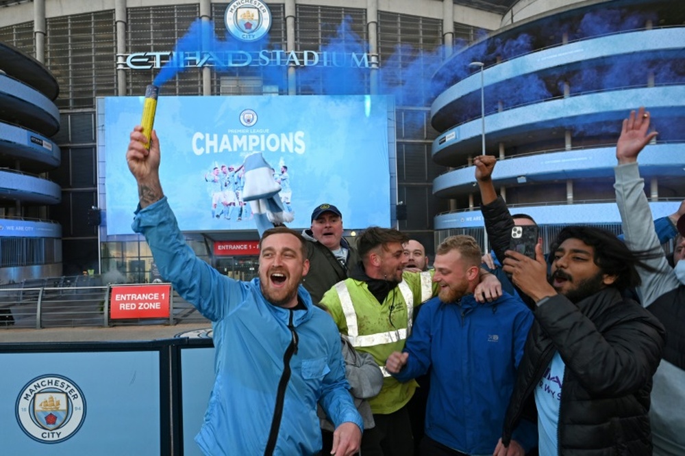 Manchester City tient son titre et a la C1 dans le viseur. AFP