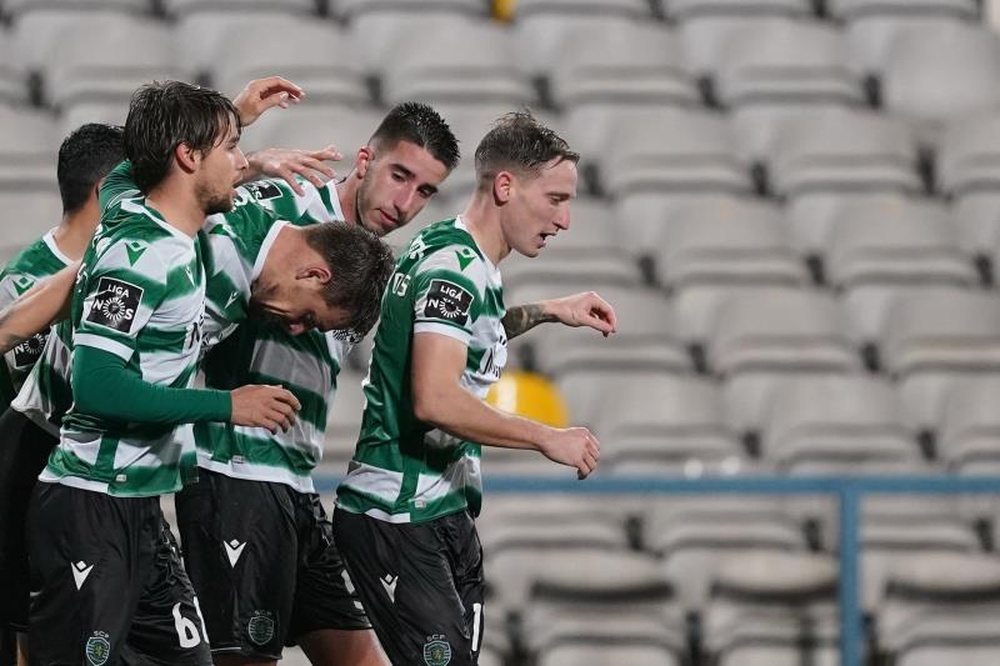 El Sporting de Portugal todavía no conoce la derrota en la Liga. EFE/EPA