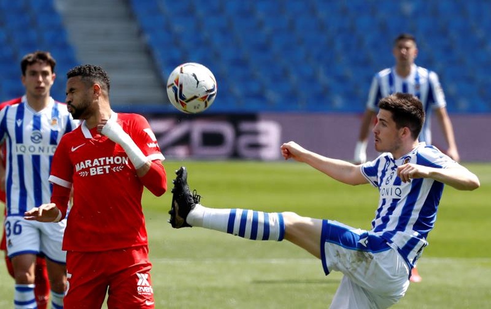 La Real Sociedad sufre sin David Silva. EFE/Archivo