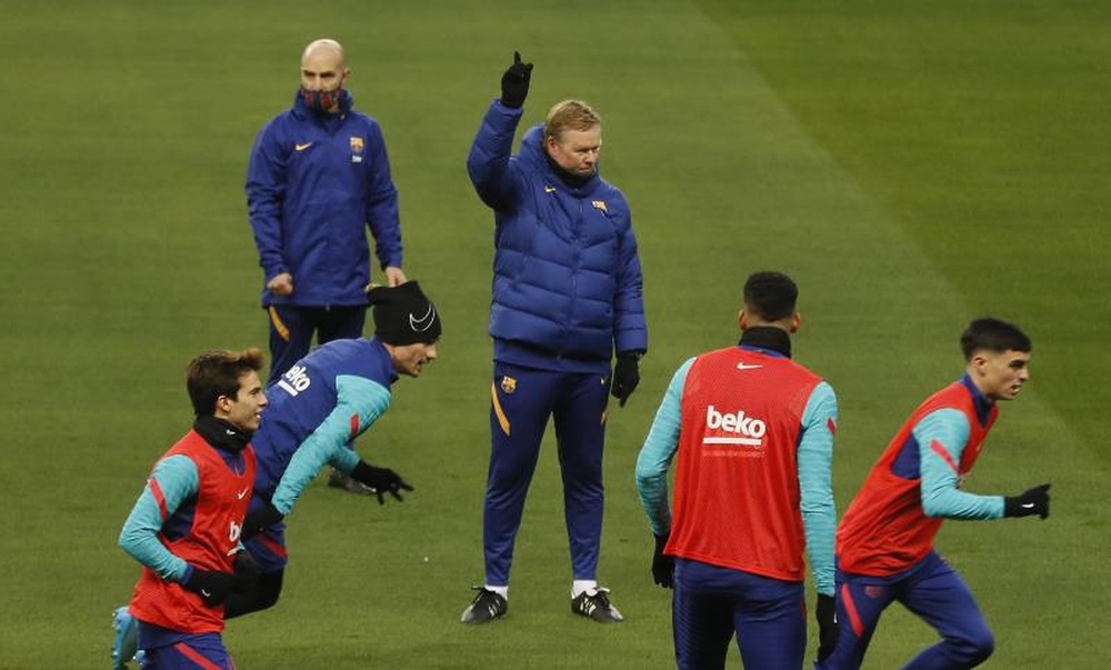 El Barcelona volvió al trabajo tras la Copa. EFE