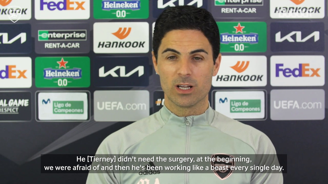 VIDEO: Arteta on Aubameyang and Emery ahead of Villarreal