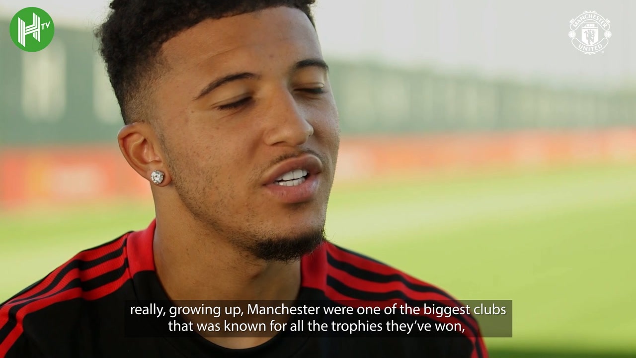 Video Jadon Sancho S First Interview As A Manchester United Player