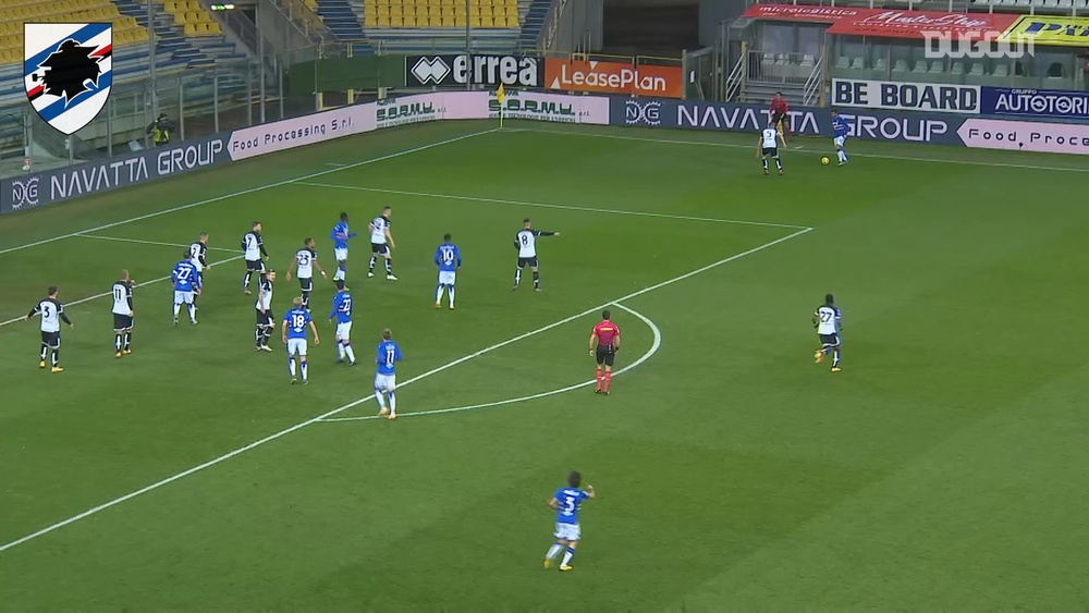 Yoshida è il primo asiatico a segnare un gol con la Samp. Dugout