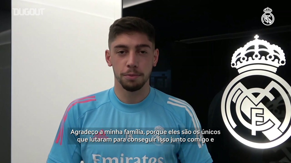 Fede Valverde comemora marca de 100 jogos pelo Real Madrid. DUGOUT