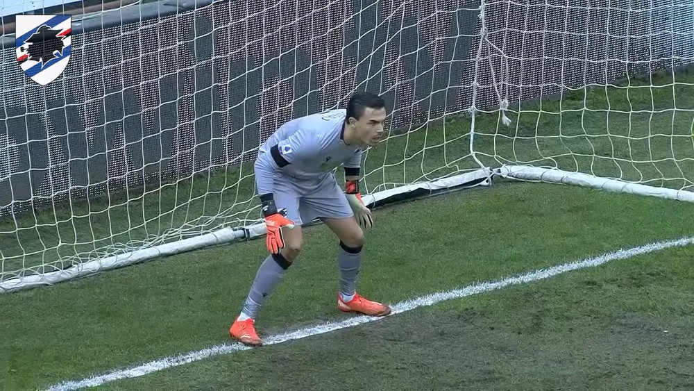 Audero para il rigore a Sanchez. Dugout