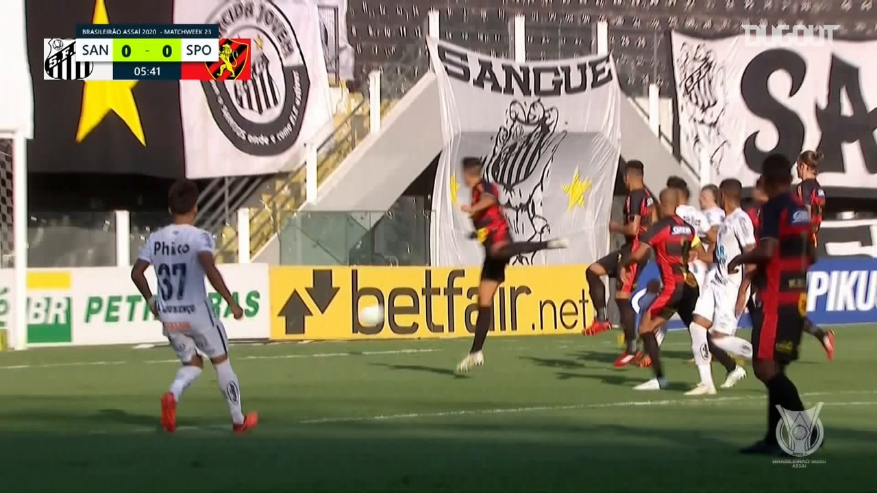 Video Santos Beat Sport Recife In Brasileirao