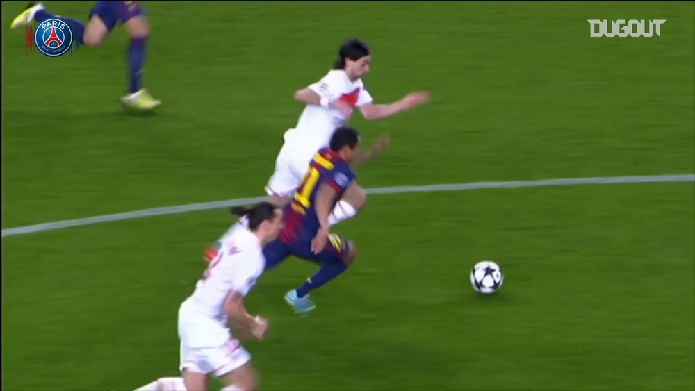 La rete di Pastore contro il Barcellona. Dugout