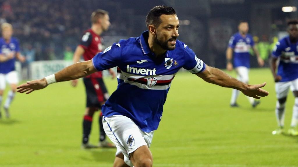 Veteran Striker Quagliarella Signs New Sampdoria Deal